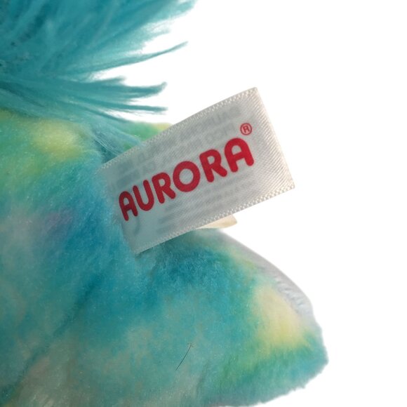 Aurora Mini Flopsie Blue Uniforn Plush 8" Tie Dye Stuffed Animal Toy - Picture 5 of 7